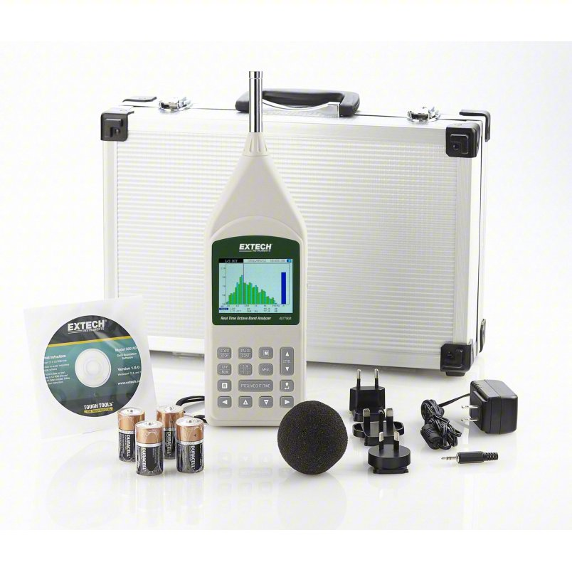 Extech 407790A Real-Time 1/1 and 1/3 Octave Band Sound Level Analyzer (Type 2) - Image 2