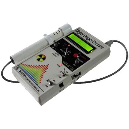 Images SI GCA-07W Digital Geiger Counter Nuclear Radiation Detector (Alpha, Beta, Gamma, X-Ray)
