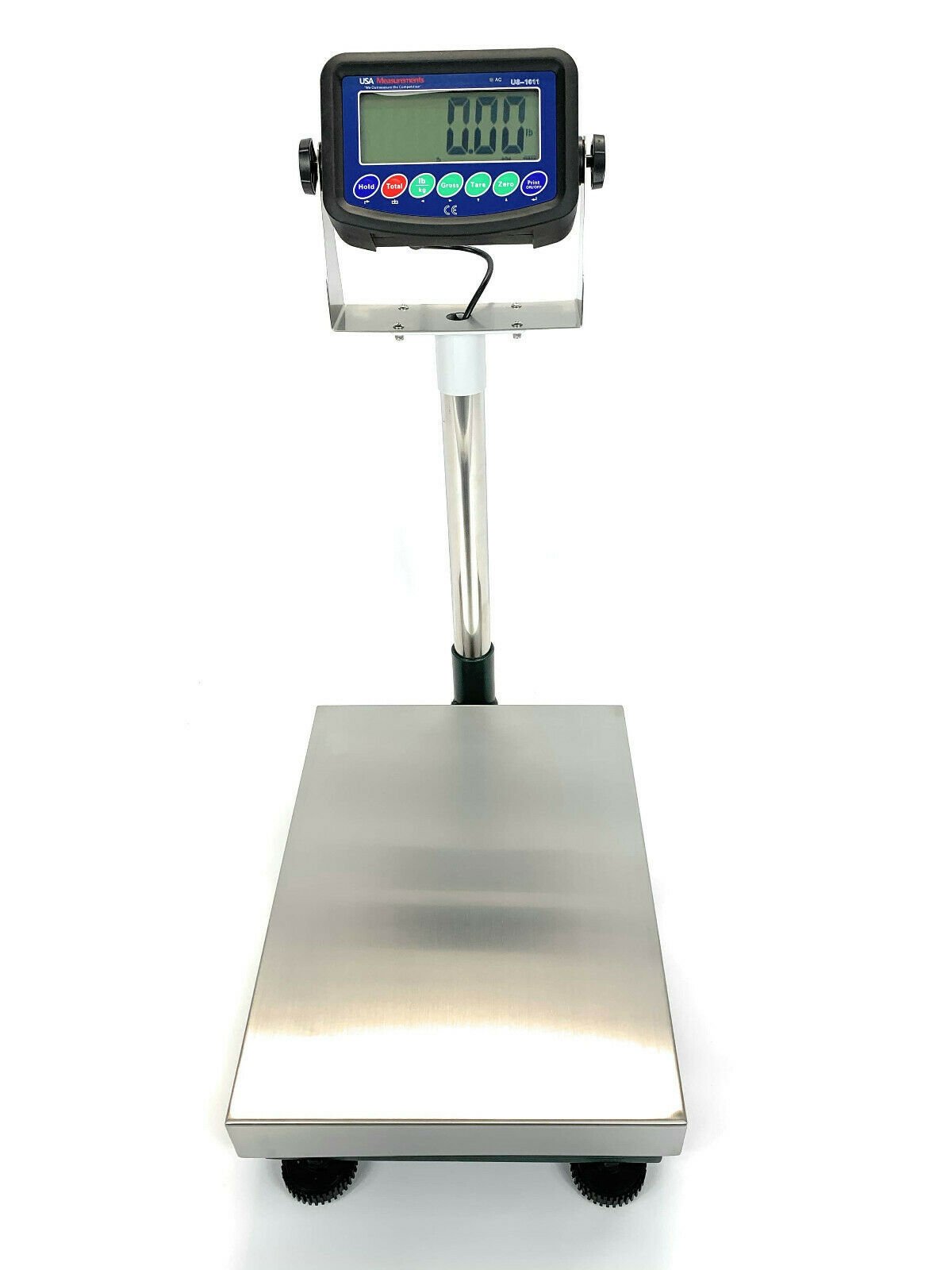 Industrial Digital Bench Scale 12″ x 16″ Stainless Steel Platform (High-Precision Floor Scale)